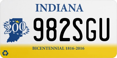 IN license plate 982SGU