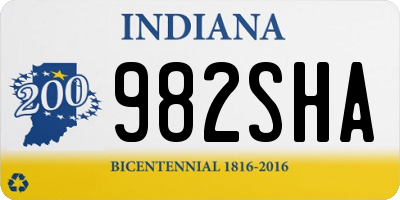 IN license plate 982SHA