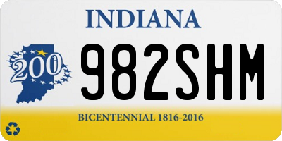 IN license plate 982SHM