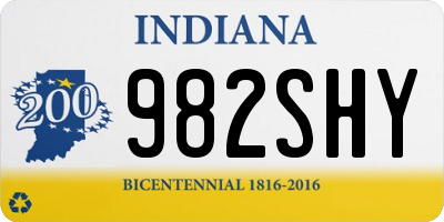 IN license plate 982SHY