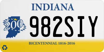 IN license plate 982SIY