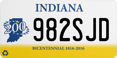 IN license plate 982SJD