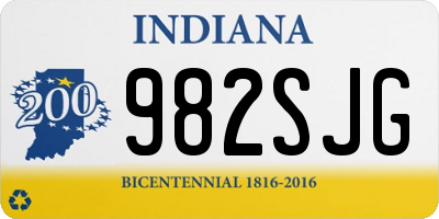 IN license plate 982SJG