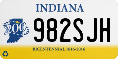 IN license plate 982SJH