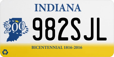 IN license plate 982SJL