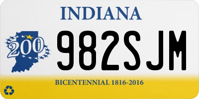 IN license plate 982SJM