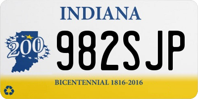 IN license plate 982SJP