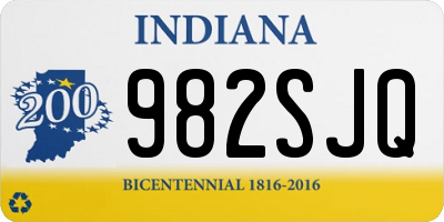 IN license plate 982SJQ