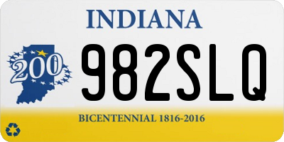 IN license plate 982SLQ