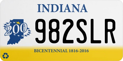 IN license plate 982SLR