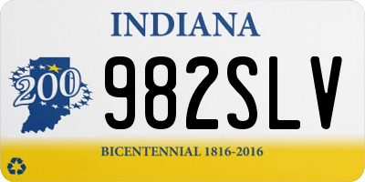 IN license plate 982SLV