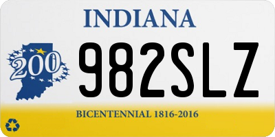 IN license plate 982SLZ