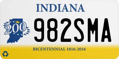 IN license plate 982SMA