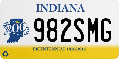 IN license plate 982SMG