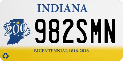 IN license plate 982SMN