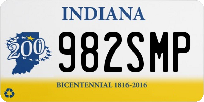IN license plate 982SMP