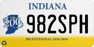 IN license plate 982SPH