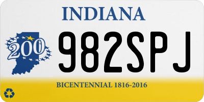 IN license plate 982SPJ