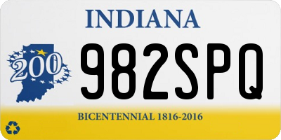 IN license plate 982SPQ