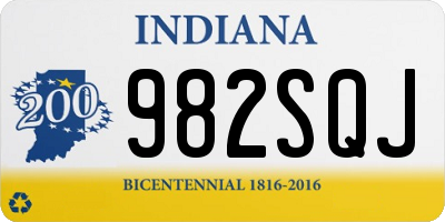 IN license plate 982SQJ