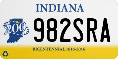 IN license plate 982SRA