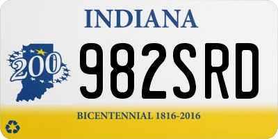 IN license plate 982SRD