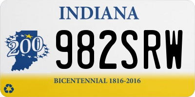 IN license plate 982SRW