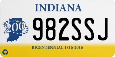 IN license plate 982SSJ