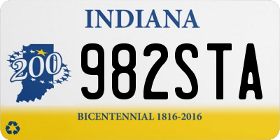 IN license plate 982STA