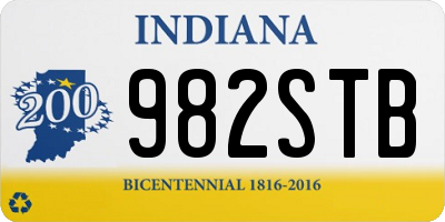 IN license plate 982STB