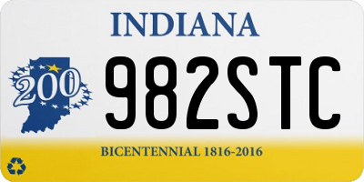IN license plate 982STC