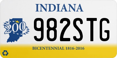 IN license plate 982STG