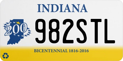 IN license plate 982STL
