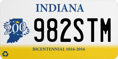 IN license plate 982STM