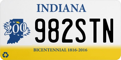 IN license plate 982STN