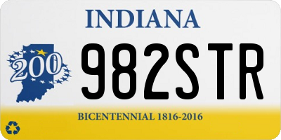 IN license plate 982STR