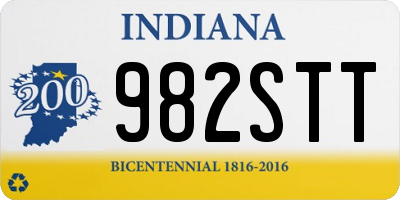 IN license plate 982STT