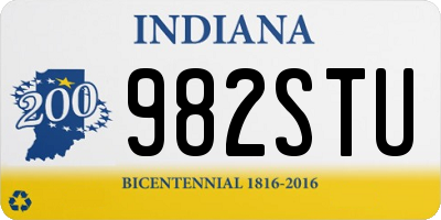 IN license plate 982STU