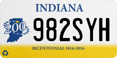 IN license plate 982SYH