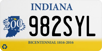 IN license plate 982SYL