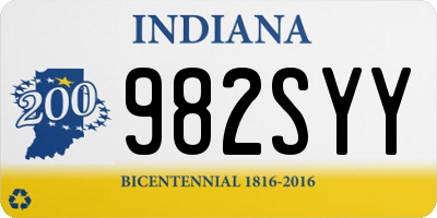 IN license plate 982SYY