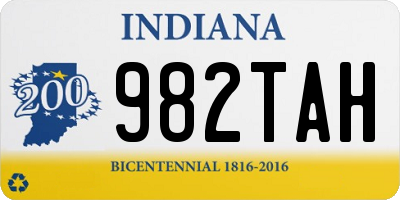 IN license plate 982TAH