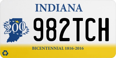IN license plate 982TCH