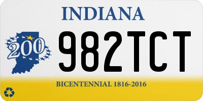 IN license plate 982TCT