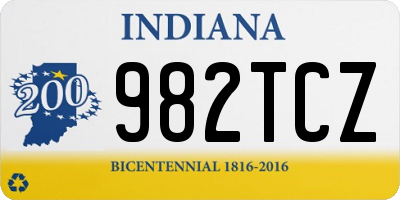 IN license plate 982TCZ