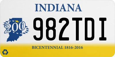 IN license plate 982TDI