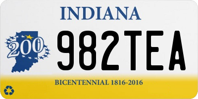 IN license plate 982TEA