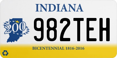 IN license plate 982TEH