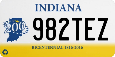 IN license plate 982TEZ