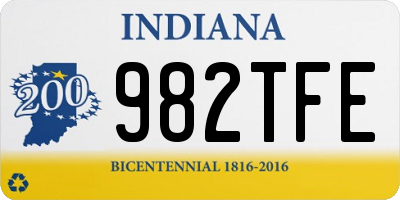 IN license plate 982TFE